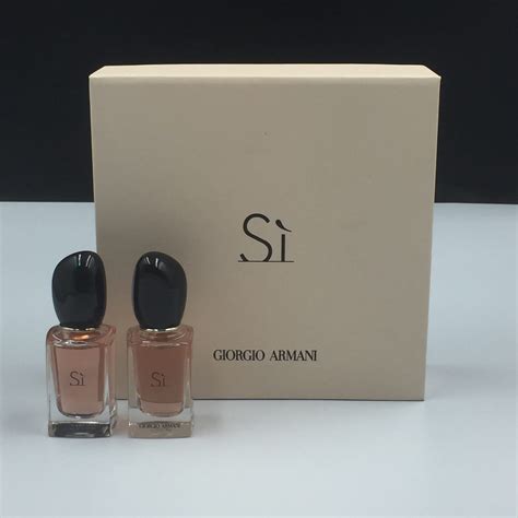 armani si miniatures perfume set.